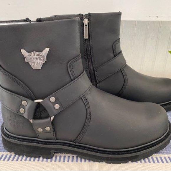 Harley-Davidson Other - NEW Harley Davidson black leather Rambert Harness moto biker riding boots mens
